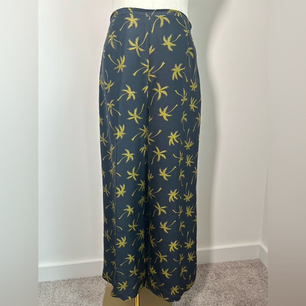 VTG 90s SILK CLUB Palm Tree Silk Pants